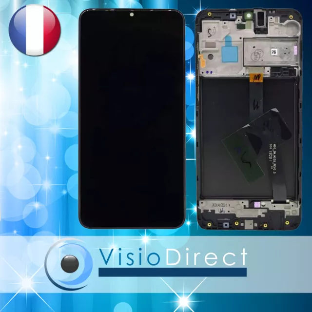 Vitre Tactile + Ecran Lcd Sur Chassis Pour Samsung Galaxy A10 Sm-A105F 6.2" Noir