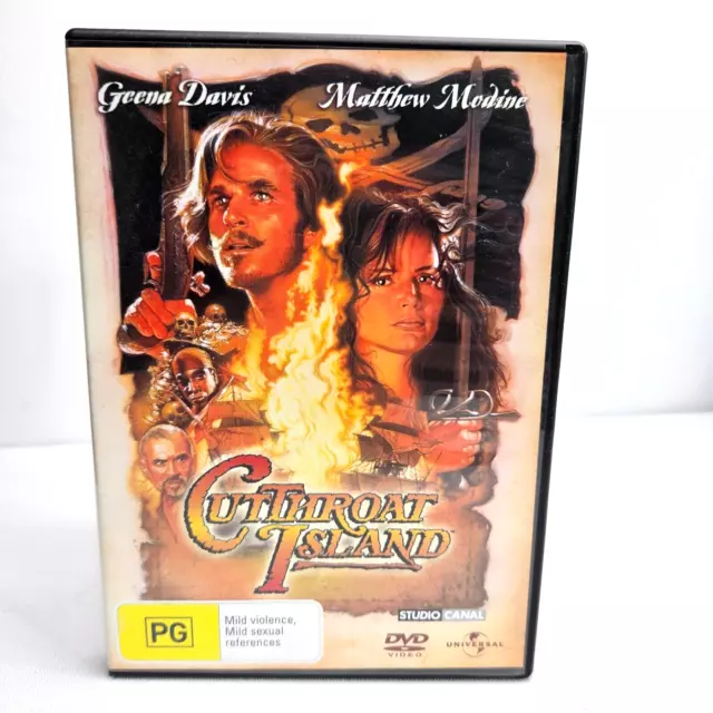 Cuthroat island LIKE NEW condition dvd rare oop region 4 FREE POST