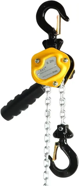 550LBS Manual Lever Chain Hoist Mini Puller 1/4 Ton Capacity Portable Chain Come