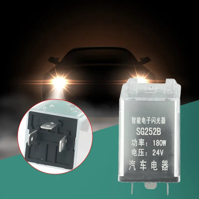 Relais Clignotant LED 5 Broches EP27 FL27 12V – Anti Hyper-Flash Pour Ampoules LED Voiture