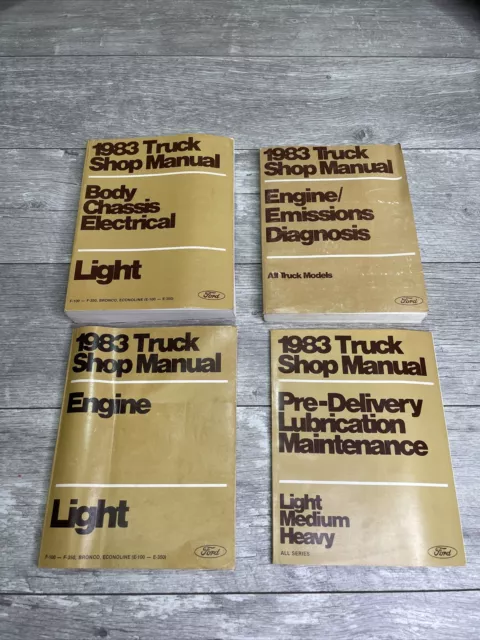 1983 Ford truck pickup F150 F250 Econoline Bronco Shop Service Manual ORIGINAL
