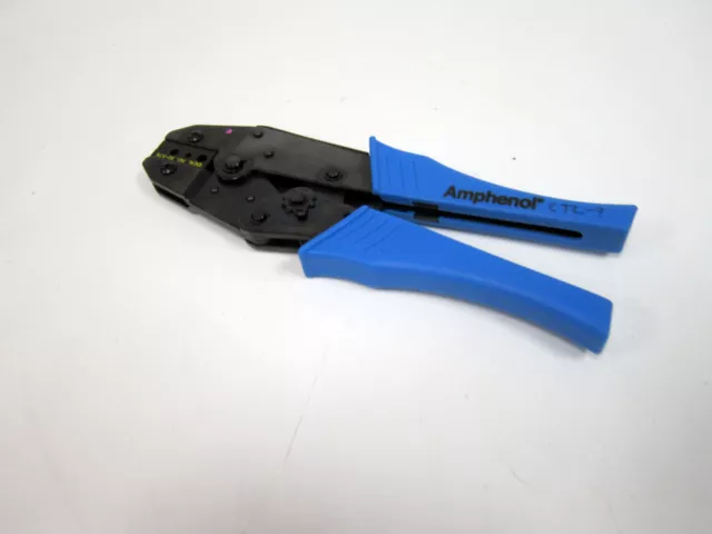 Amphenol Hand Crimp Tool With Ideal 30-576 Die Set Rg-174, Mini-59 Bnc/Tnc