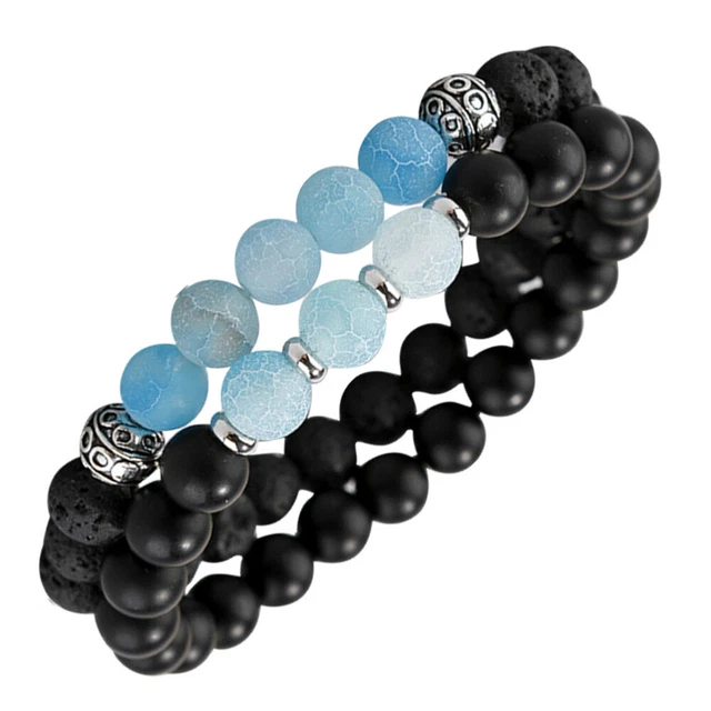 2 stücke Perle Armbänder Valentinstag Stein Armbänder Beziehung passende Armbänd