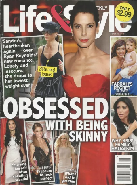 Life And Style Magazine Sandra Bullock Star Diets Kim Kardashian Teen Mom 2011 .