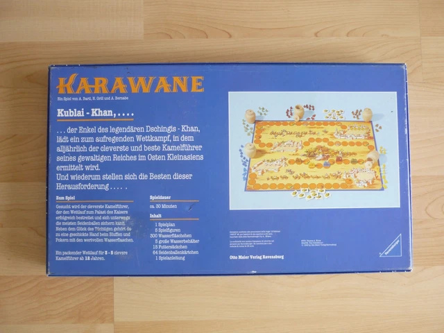 KARAWANE-Spiel Ravensburger-Brettspiel Wettlaufspiel Taktik Komplett ab 12 TOP 3