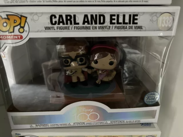 Disney 100 Funko Pop Moments Old Carl And Ellie Up 1396 Special Edition