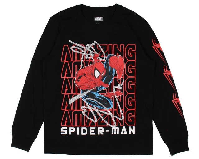 Marvel Boys' The Amazing Spider-Man Web Slinger Long Sleeve T-Shirt
