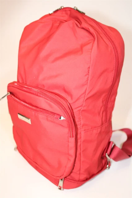Samantha Brown NEW Large Red Canvas Travel Backpack Carry On Bag 17