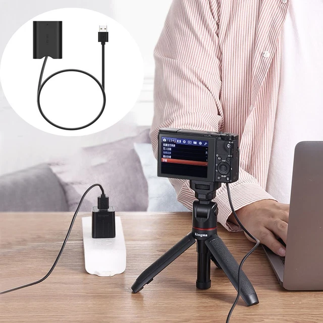 Cable de alimentación cargador cámara para Sony suministro eléctrico batería ficticia NP-BX1