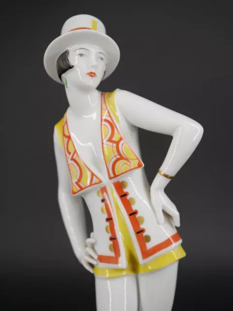 Gustav Oppel Rosenthal Porzellan Figur Art Deco Revuegirl Charm  Tänzerin