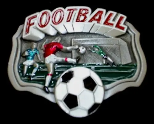 Gürtelschnalle Fußball Fussball Buckle Football Soccer