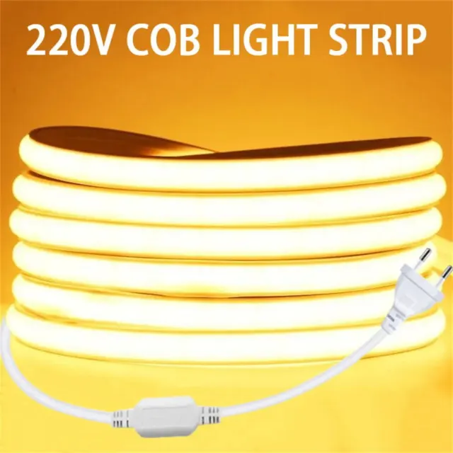220V 230V Neon COB LED Strip Streifen Wasserdicht IP68 SMD Lichtleiste Lichtband