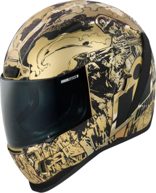 ICON Aria M Guardian Casco Misura M Nero / Color Oro 0101-13693