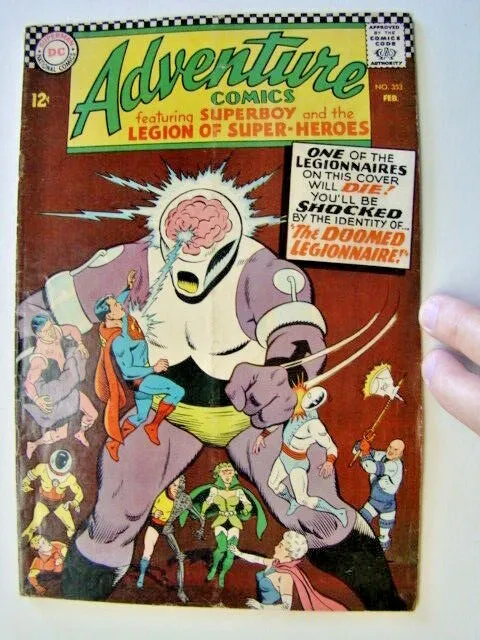 1967 Adventure Comics #353 Death Ferro Lad Superboy & Legion of Super-Heroes VG