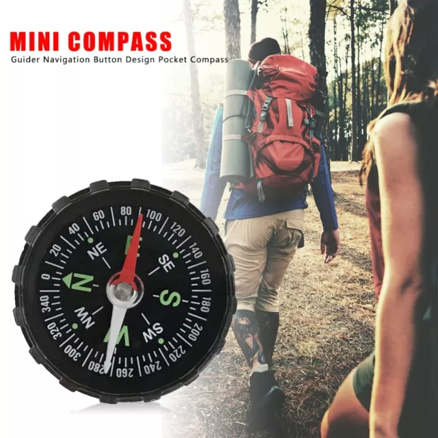 Tooth Shape Portable Compass Acrylic Compass Instrument  Outdoors