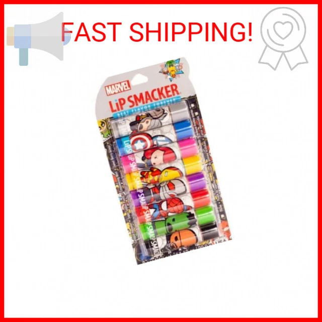 Marvel Avenger Lip Smacker Balm Party Pack - 8 Count | Super Hero Flavor | Spide