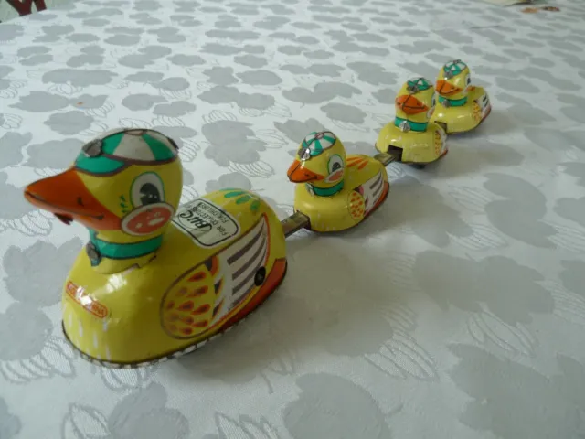 Blechspielzeug Entenfamilie Alter unbekannt bespielt