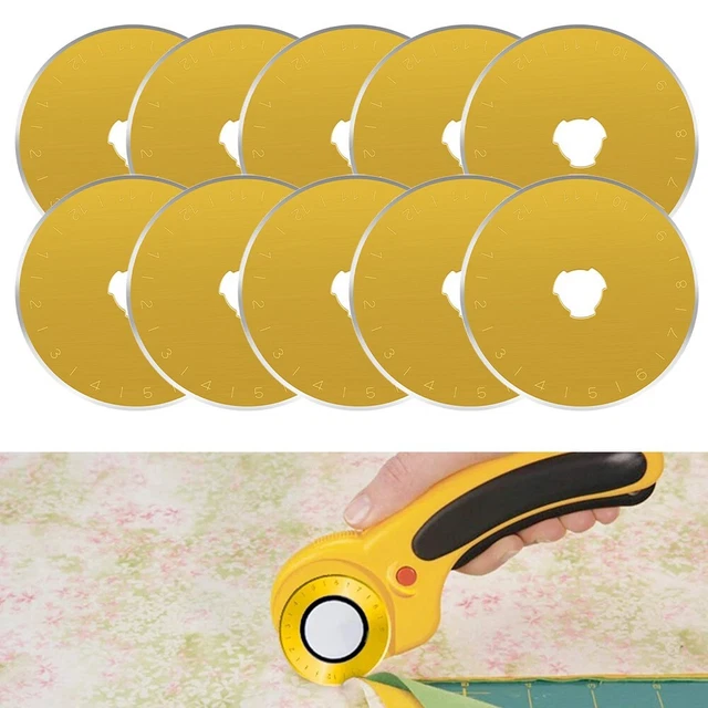 20 Lames De Rechange 28mm Pour Coupe-rouleau Olfa - Lames Rotatives Neuves, Coupe Nette Sur Tissu, Papier...