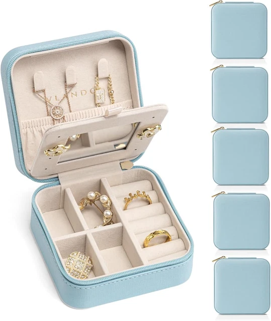 Scatole Gioielli A Sublimazione Custodia Portatile Gioielli Da Viaggio In Pelle PU Organizer Compatto Anelli, Orecchini, Collane Da 3,84 € | DHgate