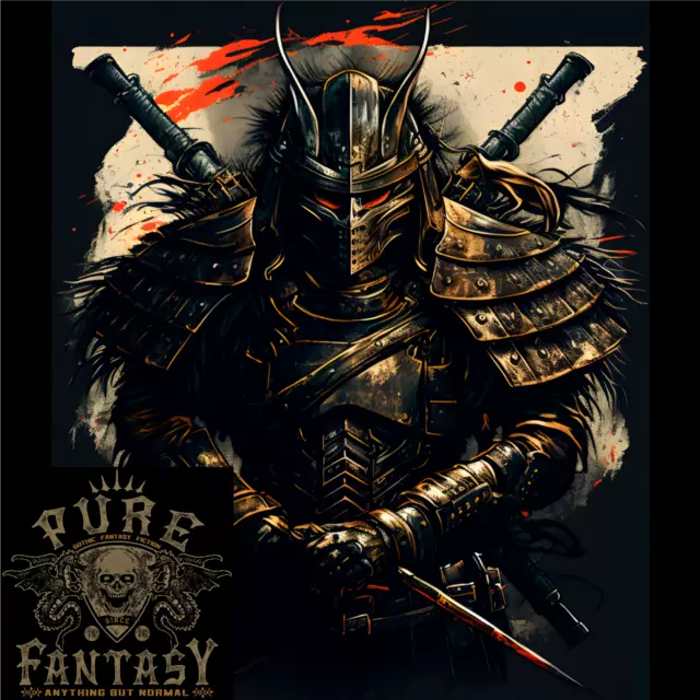 Samurai Extreme Japanese Fantasy Warrior Mens Cotton T-Shirt Tee Top