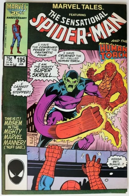 Comic Book - Marvel - Marvel Tales The Sensational Spider-Man - #195 Jan 1986