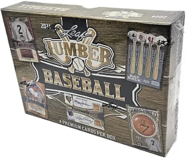 2024 LEAF LUMBER Baseball Hobby Box 239.95 PicClick