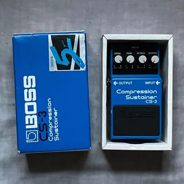 BOSS *MIJ* CS-3 Compressor Compression Sustainer Guitar Effect Blue Pedal Japan