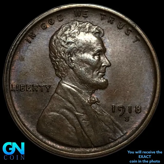 1918 S Lincoln Cent Wheat Penny  #E2877