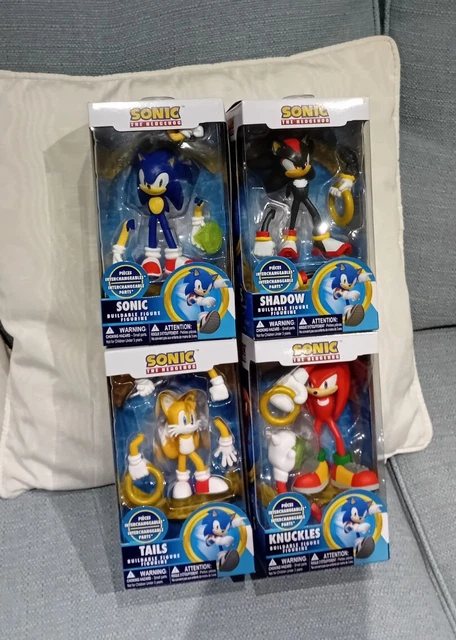 SONIC THE HEDGEHOG Figures X4 Bundle Sonic Tails Knuckles Shadow Films ...