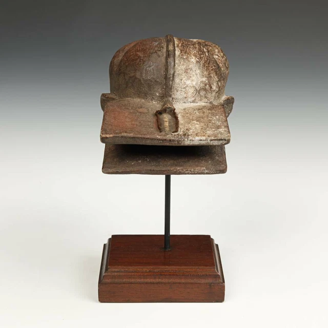 Passport Mask Carved Wood Pigment Chamba People Nigeria West Africa 20Th C. 2