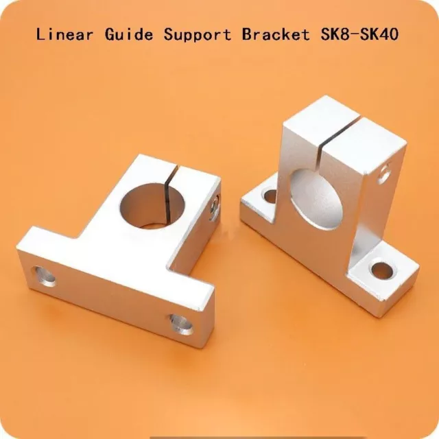 Linear Rail Shaft Support Bracket Vertical Optical Axis Holder SK8-40Select Size