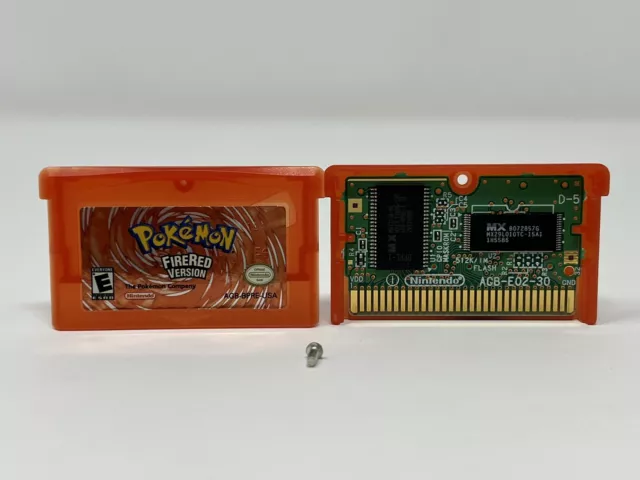 Pokemon Fire Red Version Game Boy Advance 2005 Tested Works Saves Authentic GBA