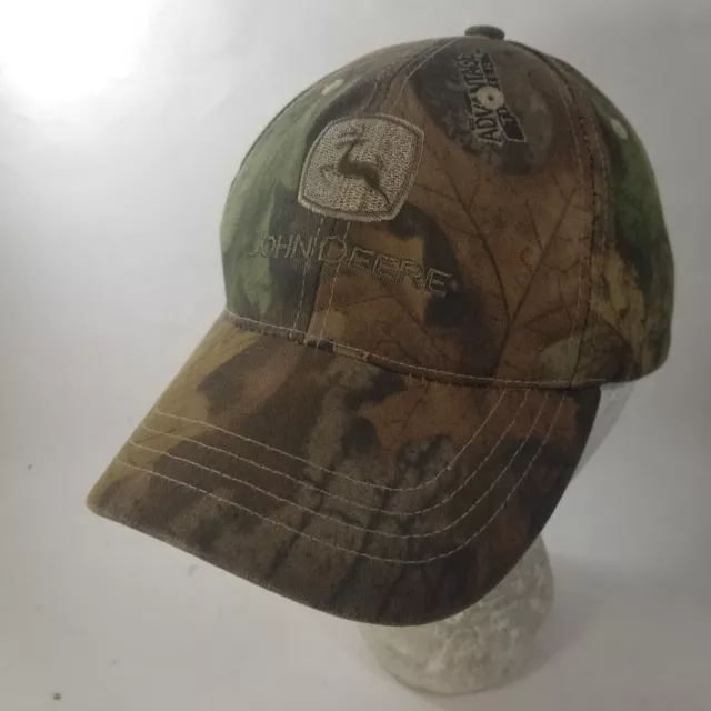 John Deere Camouflage Camo Hat Cap Adjustable Advantage Timber Snapback