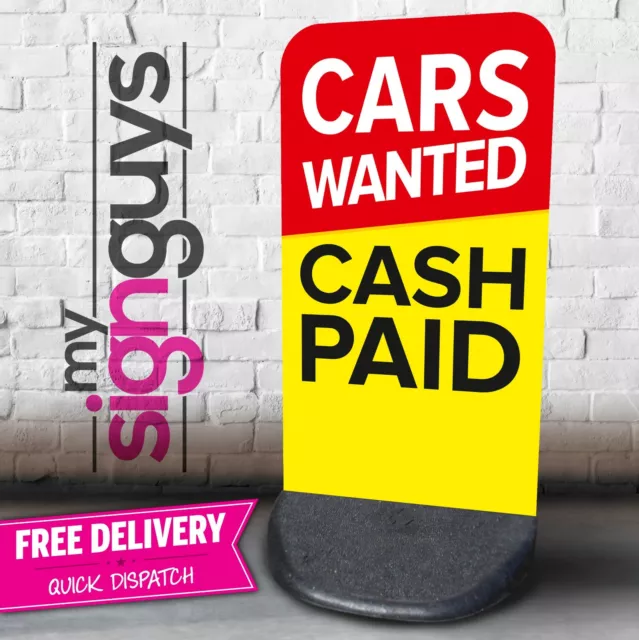 Cars Wanted Cash Paid A board Pavement Sign Aboard Eco Flex Garage Car Sales