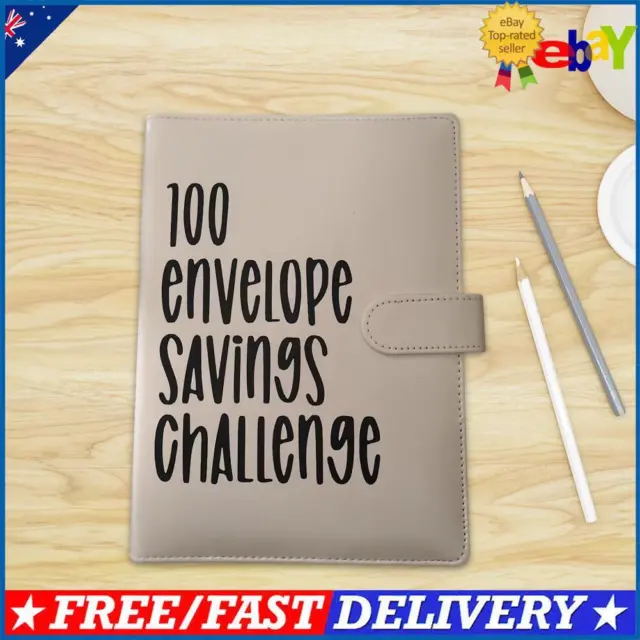 Leather A5 Budget Planner 100 Envelopes Money Saving Challenge Binder -  China Budget Binder, 100 Envelope Challenge Binder