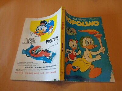 Topolino N° 672 Originale Mondadori Disney Discreto/Buono 1968 Bollini