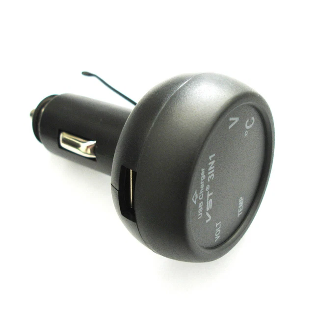 Splitter per accendisigari da auto QC3.0 doppio 12V - 24V con display a