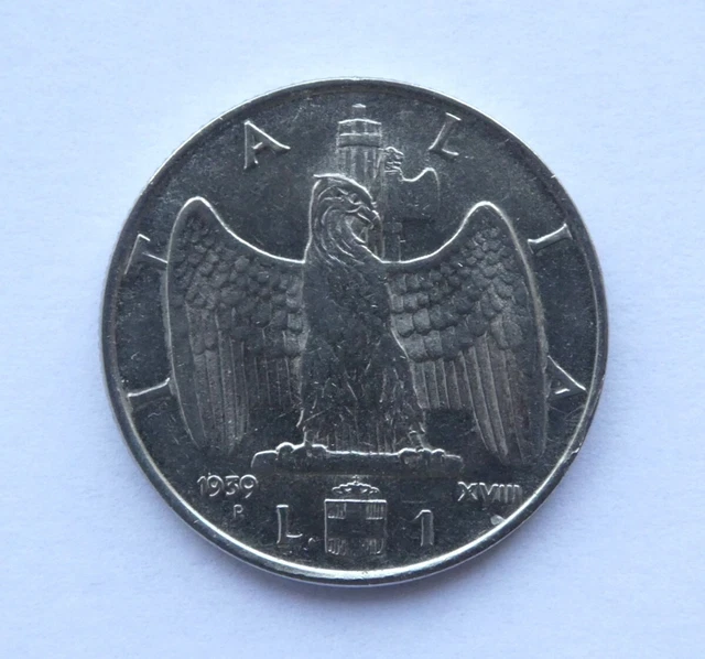 Regno d'Italia 1 Lira Impero 1939 XVIII Amagnetica Bellissima - Vitt. Em. III
