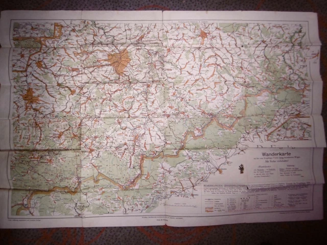 VECCHIA MAPPA/MAPPA ESCURSIONISTICA per i Monti Metalliferi (EV) 1