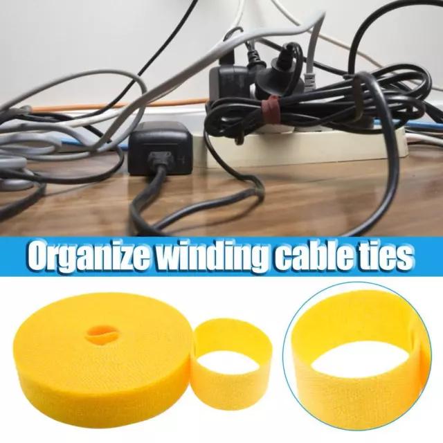 1 m langes, selbstklebendes Kabelbefestigungsband, Draht-Schlaufen, Organizer-Gu