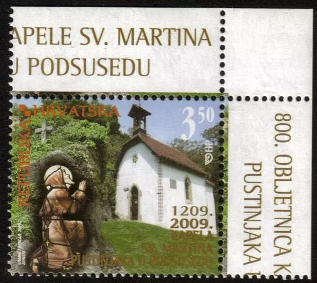 CROATIA 2009 MNH 800th ANNIV OF ST MARTINS CHAPEL