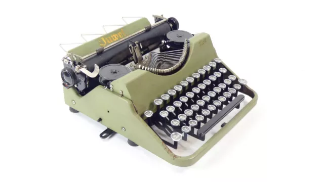 Maquina de escribir JUWELL FLOTT AÑO 1945 Typewriter Schreibmaschine