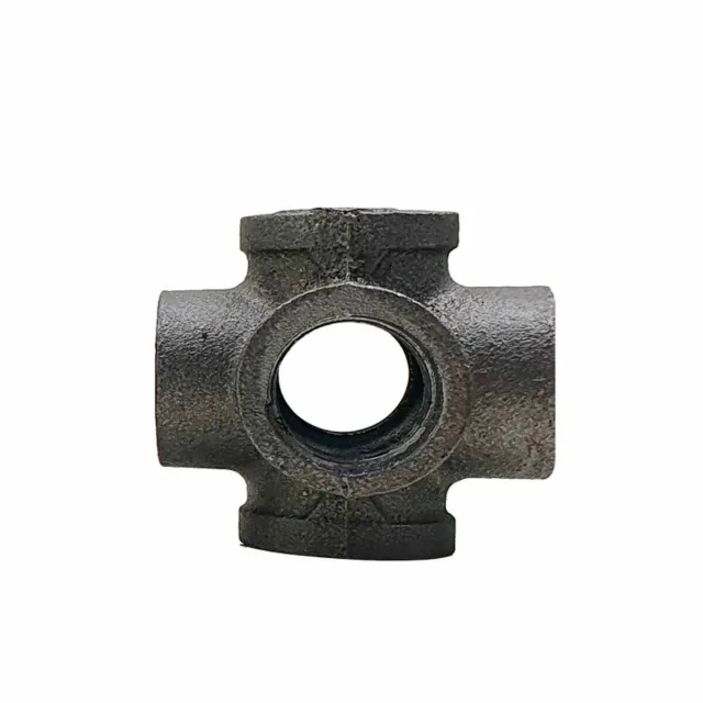 Black Malleable Cast Iron Reducing Pipe Fittings BSP 3/4" Inch Joints Connectors