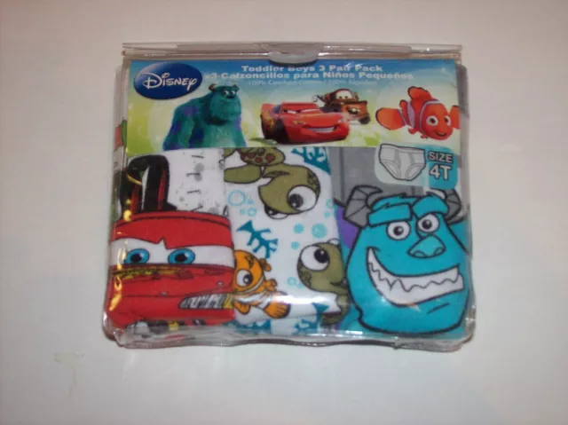 DISNEY MULTI CHARACTER PACK OF 7 TODDLER BOYS UNDERWEAR SIZE 4T