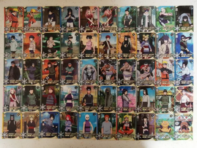 Collection Complète Des 50 Cartes Rares De La Première Extension Naruto kayou
