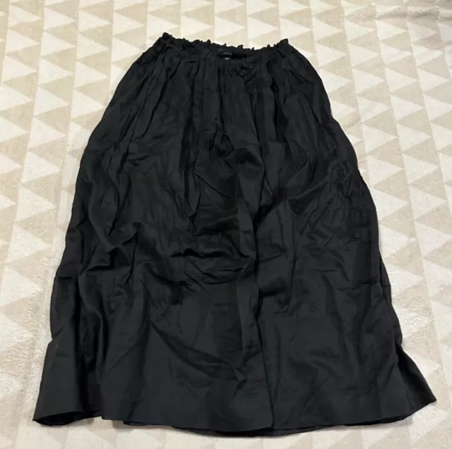 J crew black pull on cotton voile midi skirt black Size XXS