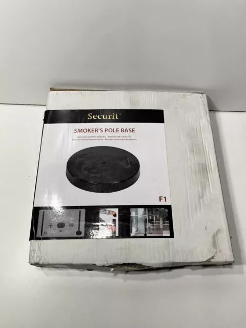 Securit Smoker's Pole Base Black SP-BL-SM-F1