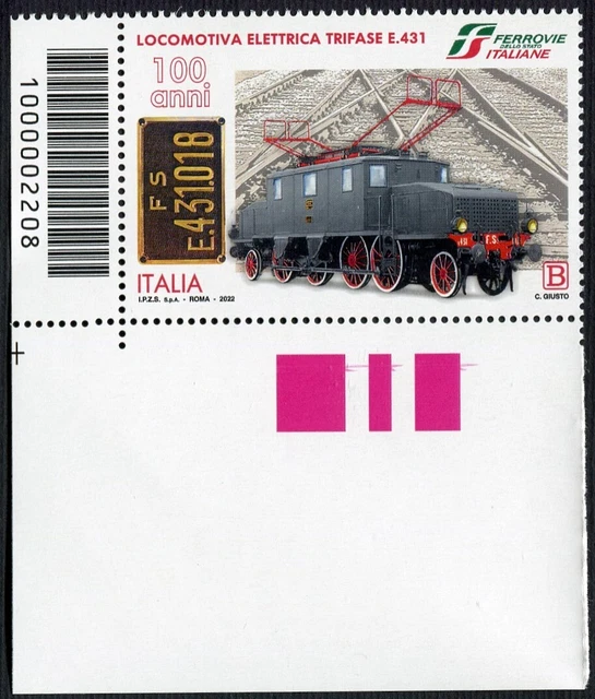FRANCOBOLLI 2A CLASSE verde x 12 originali codici a barre 2022 - Z004