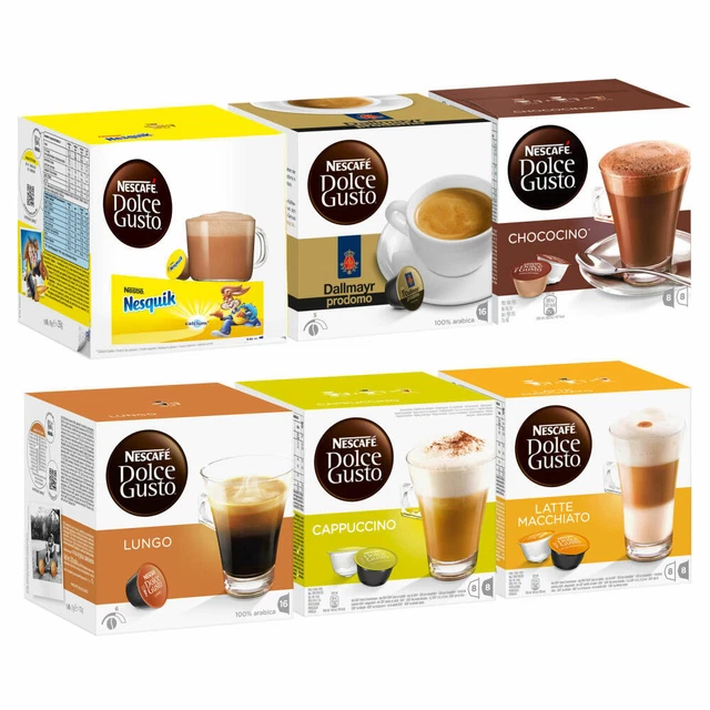 Gut Und Günstig Kaffee Kapseln Dolce Gusto NESCAFÉ DOLCE GUSTO Family Edition Set, Kaffee, KaffeeKAPSEL, 6 x 16