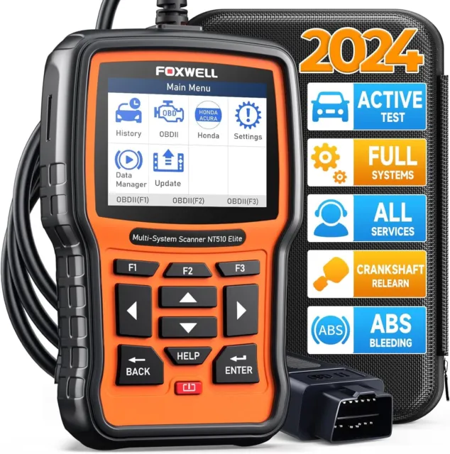 Foxwell NT510 Elite for Honda Bidirectional All System OBD2 Diagnostic Scanner